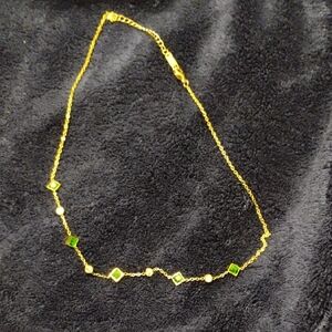Gold and Emerald Necklace